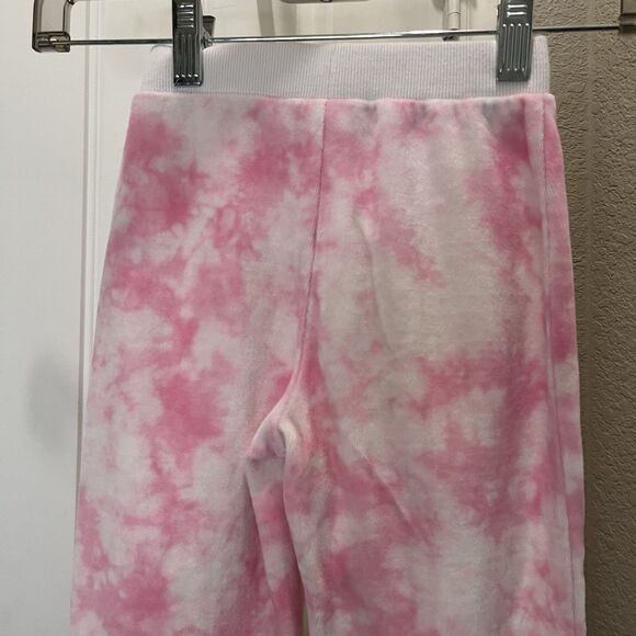 Juicy Couture Pink Tie Dye Velour Pull On Jogger Sweatpants Kids Youth Size 4T - Picture 5 of 7